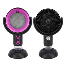 Kitchen Ventilation Fan 2 Speed Negative Ion USB Portable 5V 8W Black & Purple
