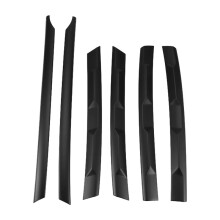 LHD for L 2017-2021 Matte Black Front Bumper Mesh Center Grille Grill Moulding Strips Cover Trim
