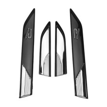 4 St ABS-Sidovinge-SkäRmemblem Emblem KlistermäRken Cover Trim för R- 2021-2022 Car Body Decoration Accessories