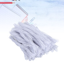 100PEZZI Spirali di rilegatura in PVC bianco 12,7 mm 48 denti Capacità di 90 fogli