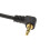 kenable Right Angle MONO 3.5mm Jack Plug to 3.5mm Jack Plug Cable Lead GOLD 2m 4