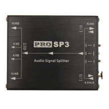 XLR Balanced Audio Splitter 1 in 3 Out Audio Single Splitter with Isolator 6.5+XLR Audio Switcher Audio Splitter