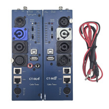 CT-90AB Testeur de Câbles Audio Multifonction Détachable 16 en 1 Affichage Numérique Testeur de Câbles Automatique XLR Entièrement Automatique