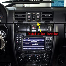 Car Carbon Fiber Central Air Condition Outlet Vent Cover Frame Trim per - Classe G W463 2004-2011