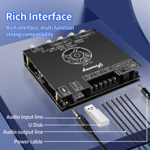YS-AS21 2.1-Channel Digital Amplifier Board TPA3251 220Wx2+350W High-Power High-Bass Adjustment Subwoofer