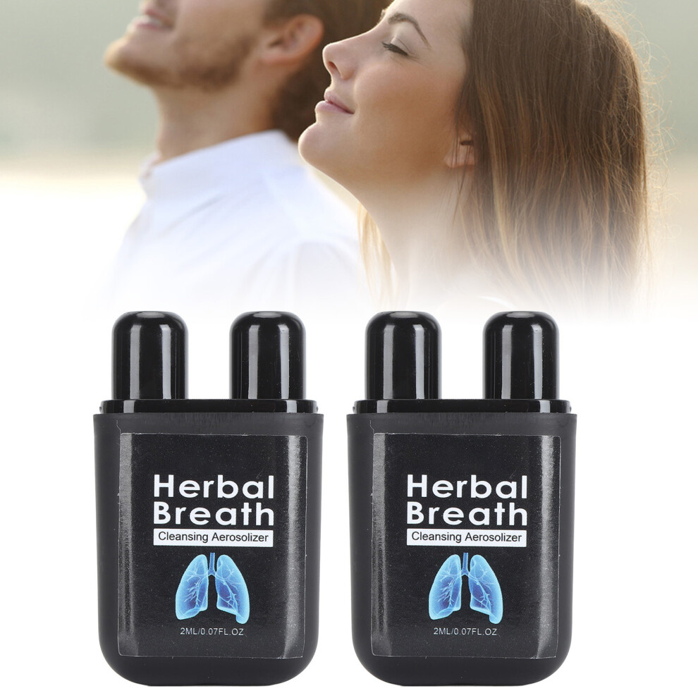 2pcs 2ml Organic Nasal Relief Inhaler for Congestion & Breathing Boost