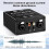 Audio Isolator,Audio Current Eliminator,2 Way XLR 6.5 Isolator,Live Broadcast Mixer Microphone Common Ground Filter 4