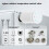 2Pcs Tuya  ZigBee Thermostatic Radiator Valve TRV Programmable App Remote Temperature Controller 9