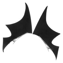 1Paar Zwarte Metalen Demonenvleugel Haarclip Lichtgewicht Gothic Stijl
