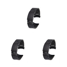 3Stk Schwarzes Uhrenband 20Mm Mit Federstegen Für Uhr