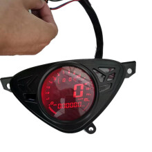 Motorcycle Speed Meter with Color LCD Temperature Oil Gauge Adjustable Odometer for Mio
