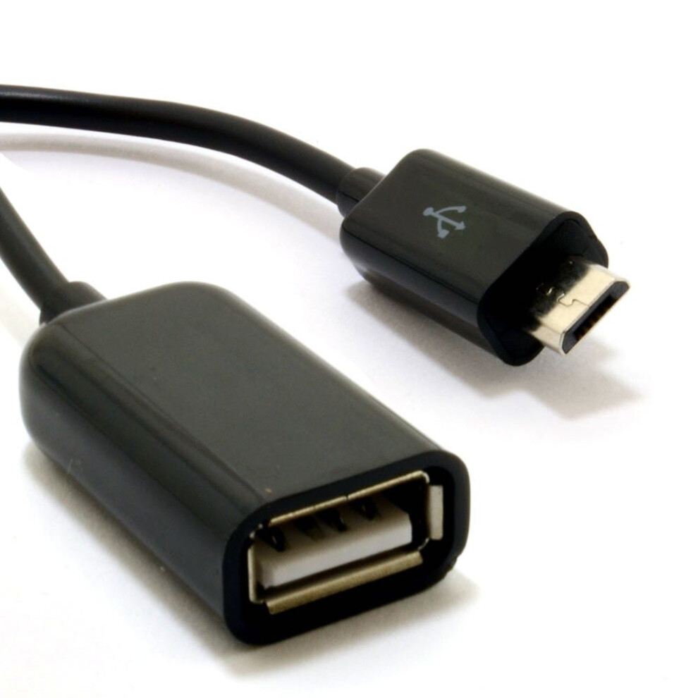 Kenable Otg Usb On The Go Host Hq Adapter Cable Usb A Female To Micro B Black