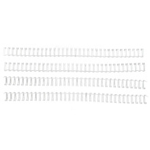 100 White Double Loop Wire Spines 60 Sht
