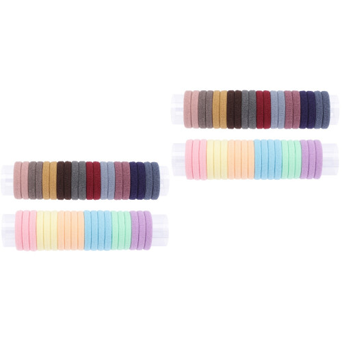 80Stk Elastische Haarbänder Ponytail Halter Für