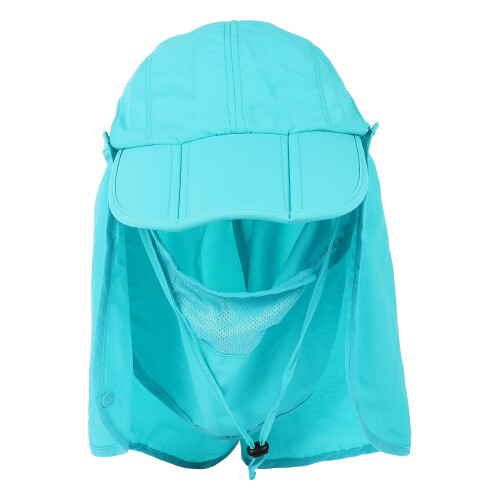 2Stk Multifunktionaler Blauer Outdoor Sonnenhut Und