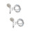2Sets Abnehmbarer Duschkopf Set Mit Praktischem Design 1