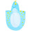 Blaue Kinder Kapuzenbadetuch Baumwolle 1