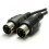 kenable MIDI 5 Pin DIN Plug to 5 Pin DIN Plug Cable 3m Black 1