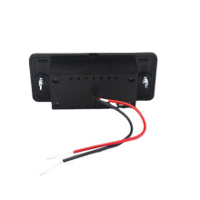 Panneau Double USB Externe Étanche 3,1 A 12 V pour Voitures/Camping-Cars/Caravanes - Chargeur de Voiture USB Double Port Fixe - Noir