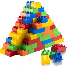 Juego de bloques de construcción STEM coloridos jumbo premium de Prextex: inspira creatividad y aprendizaje