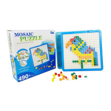 Rompecabezas de mosaico, tablero de clavijas, rompecabezas de clavijas, kits de construcción, juego