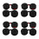 8Pièces Ruban Typewriter Nylon Assorti Rouge Usage 6