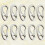 30Pcs Multipurpose Stainless Steel Spring Hook Carabiner Buckle Silver 11