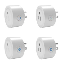 4X TUYA 20A  Plug Zigbee-Stopcontact met Stroombewaking, Timingfunctie, Spraakbesturing, Werkt op US-Stekker
