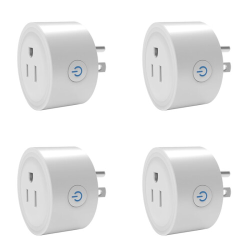 4X TUYA 20A  Plug Zigbee Socket with Power Monitor Timing Function Voice Control Works US Plug