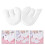 2Sets Delicate Engelvleugels Stoffen Decoraties Voor 11