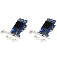 2X Placa de Rede PCIE 3.0 4X 10G AQC107 Server NIC Compatível com X8/X16 para Sistema Linux Win10/11