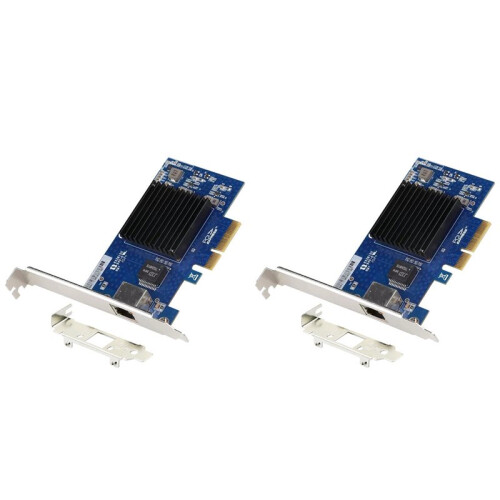2X Placa de Rede PCIE 3.0 4X 10G AQC107 Server NIC Compatível com X8/X16 para Sistema Linux Win10/11