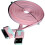 30 Pin Data & Charging USB FLAT Cable Pink 3m LONG 2