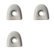 3X Car Door Lock Cover with Key Hole for Juke & Micra Drivers 806441KK0D Car Accessories White