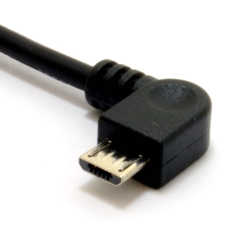 kenable USB 2.0 RIGHT ANGLED Micro B Data & Charging Cable 24AWG 1m Lead 2