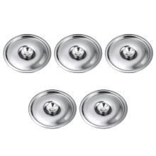 5Stk Stoßfester Edelstahldeckel Für Kochtöpfe Und Pfannen