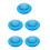 5Pcs Blue Pe Sport Disc Set Accurate Flight for Beach and Pool Play 1