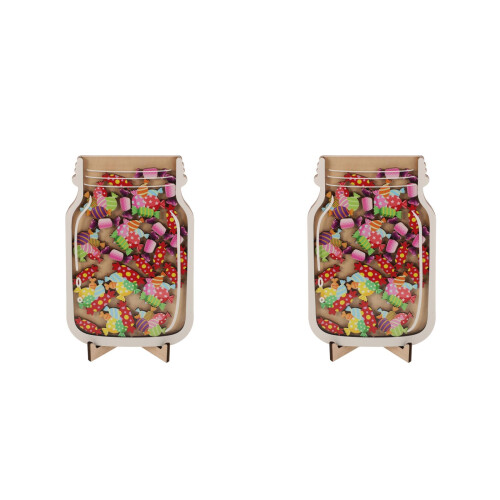 2Stk Holz Reward Jar Mit Stern Design, Klassenzimmer Belohnungssystem