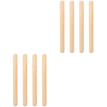8Stk Musikalische Holz Schlagstäbe Beige Für Kinder Unterricht