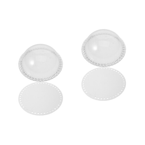2Sets Halbkugeln Acryl Für Selbstgemachte Tragetaschen
