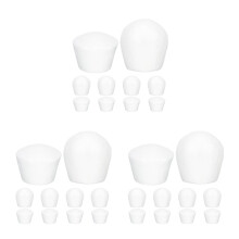 30Stk Leichte Schaumstoff Cupcake Dummies Weiß Für Back- Und Deko