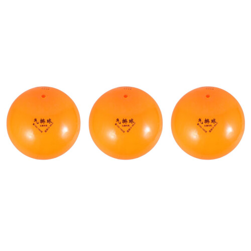 3Stk Inflatable Soft Volleyball PVC Für Indoor Training Orange