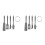 2Sets Silikon Backspatel Set Grau Creme & Butter Spachtel Ergonomisch 1