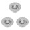 3Pcs Stainless Steel Sink Strainer Kitchen Garbage Drain Filter Silver 1