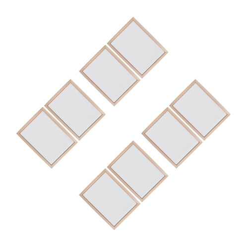 8Pcs DIY Wooden Paper Making Frames Beige Durable Double-Layer Screens