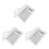 3Sets Versatile White Desk Phone Reusable Desktop Telephone for Office 1