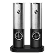 Rechargeable Electric Salt & Pepper Grinder Set Adjustable Coarseness USB Charging Electric Salt Pepper Grinder