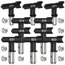 10 Pcs Reversible Airless Spray Tip Nozzles - Perfect for Ve-Vor, Titan and Most Other Airless Paint Sprayers