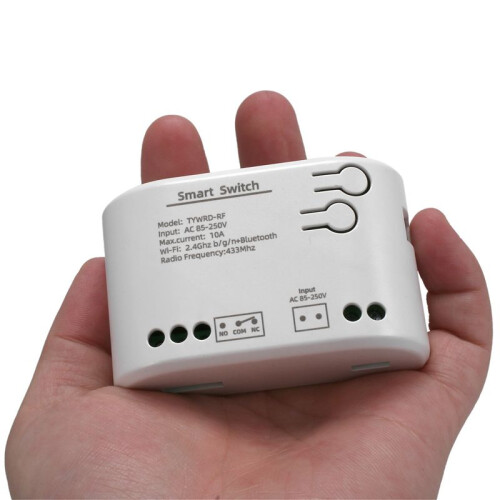 1CH RF   AC85-250V WIFI Tuya Remote Control 433 Light  10A Rele Relay Self-Locking Interlock Inching 1