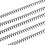 100-Pk 48-Loop Spiral Binding Coils, 8mm, A4 1